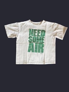 👟 VINTAGE 90s Nike Silver Tag "Need Some Air" Graphic Tee Youth 7